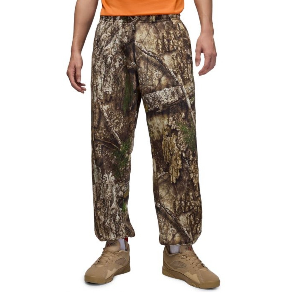 New JORDAN Sz XL BROOKLYN FLEECE REALTREE PANTS Men Olive/Sail HV1862-222